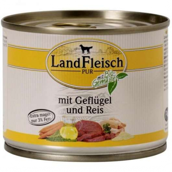 Landfleisch Classic 195g Rind & Reis extra mager